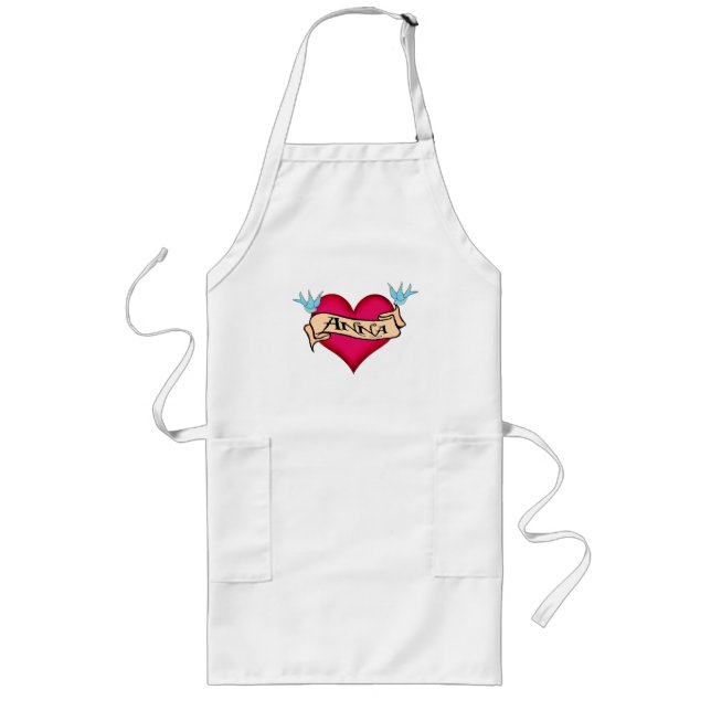 Tablier Long Anna - T-shirts et cadeaux faits sur commande de (Devant)