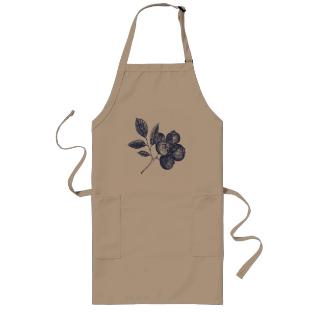 Tablier Long Apron bleuté (Devant)
