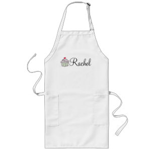 Tablier Long Apron Cupcake de votre nom
