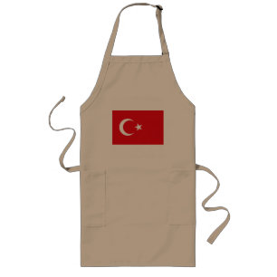 Tablier Long Apron du Drapeau turc