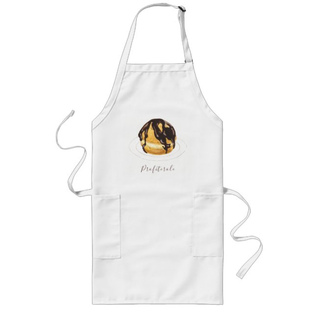 Tablier Long Aquarelle profiterole (Devant)
