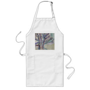 Tablier Long Arbres Abstraits Long Paron