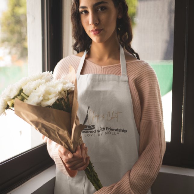 Tablier Long Assaisonné d'amitié et de bavardage (Créateur téléchargé)