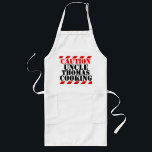 Tablier Long Attention votre nom est cuisine graphique hobby ta<br><div class="desc">Avertissement de style chevron de travail graphique amusant Caution oncle Thomas cuisine tablier blanc et rouge,  ou ajouter votre propre parent,  nom ou personnalisez avec le nom de votre choix jusqu'à 7 lettres pour un cadeau amusant,  car il serait cuisiniers,  chefs dangereux ou autres hobbies de précaution.</div>