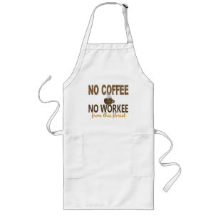 Tablier Long Aucun café aucun fleuriste de Workee