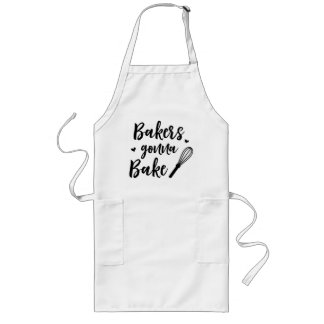 Tablier Long Bakers Gonna Bake Hearts Whisk Chef's Cadeau