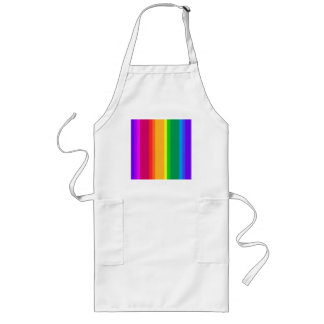 Tablier Long Bandes arc-en-ciel irrégulières