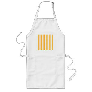 Tablier Long Bandes de bonbons jaune et blanc ensoleillé