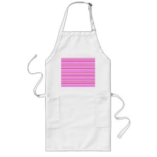 Tablier Long Bandes roses
