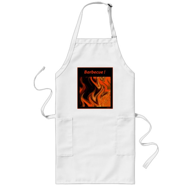 Tablier Long Barbecue Flamme Apron (Devant)