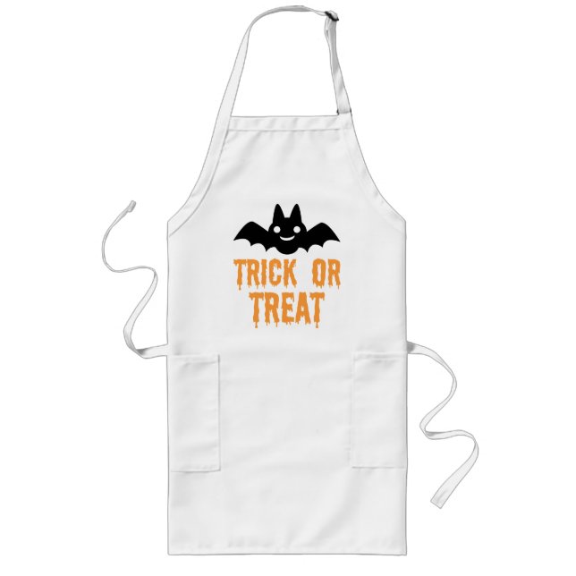 Tablier Long Bat d'Halloween (Devant)