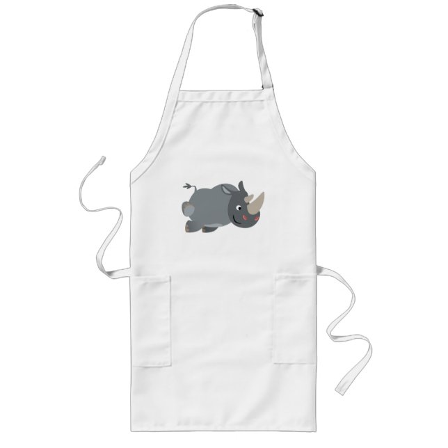 Tablier Long Belle carte Recharge Rhino Cuisine Apron (Devant)