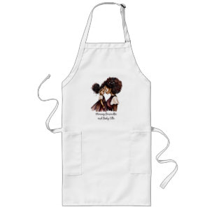 Tablier Long Belle maman et fille noire (24)