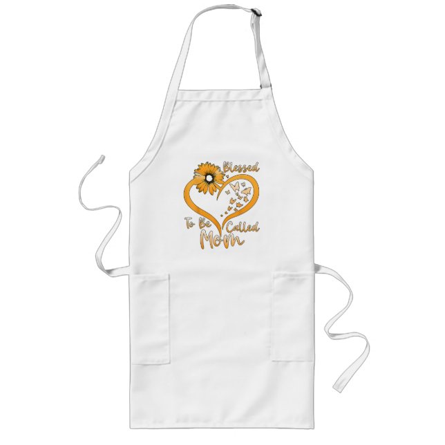 Tablier Long Bénie d'être appelée maman (Devant)