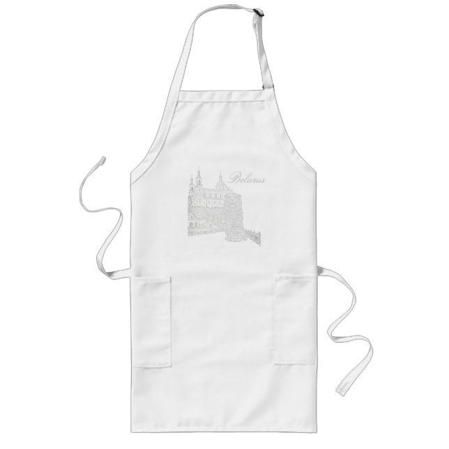 Tablier Long Biélorussie Беларусь Viciebsk Vitebsk Aire de traf (Devant)