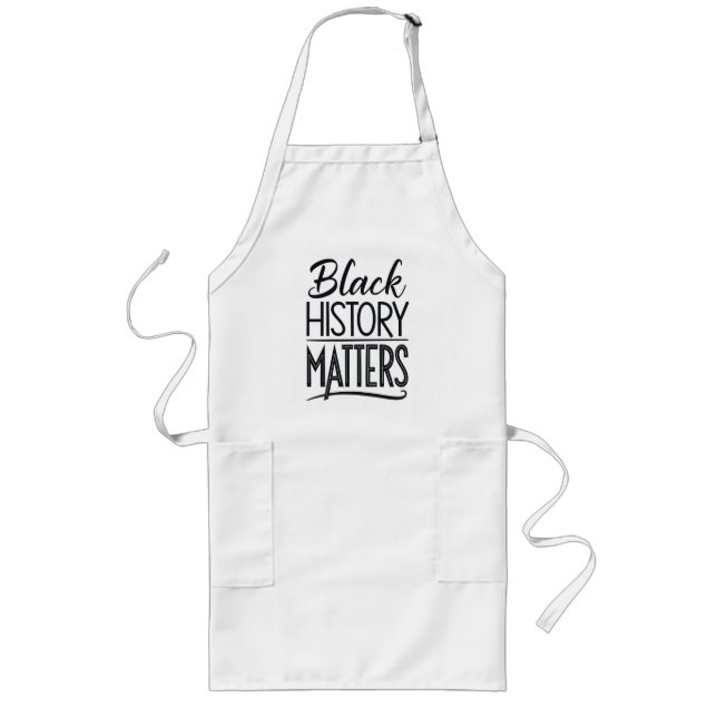 Tablier Long Black History Matters aprons – Black History Month (Devant)