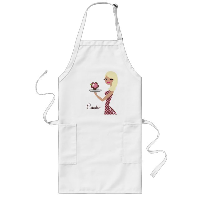 Tablier Long blonde onduleuse de Cutie | du petit gâteau (Devant)