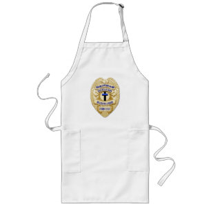 Tablier Long Blue Line mince - insigne et croix