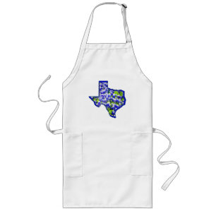 TABLIER LONG BLUEBONNETS DE TEXAS