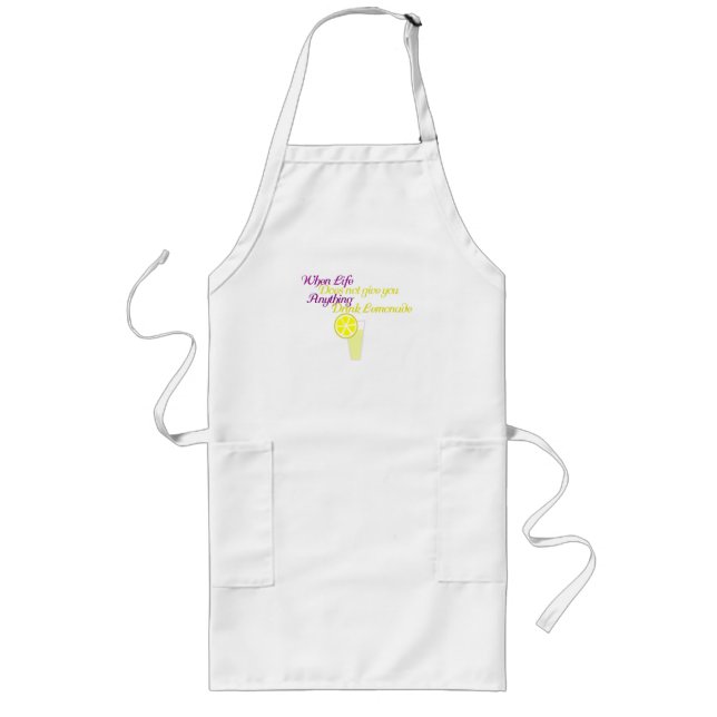 Tablier Long Boire Lemonade drôle Humour (Devant)