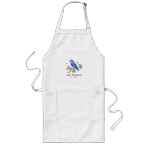 Tablier Long Bonjour Bluebirds Apron