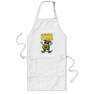 Tablier Long Bonnes vibes Avocado