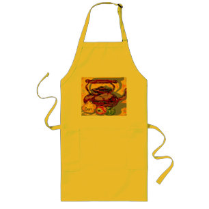 Tablier Long Bouteille À Thé Long Apron Personnalisée Avec Frui