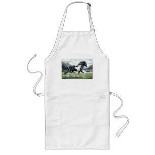 Tablier Long Brunskjottur Black pinto Aquarelle islandaise