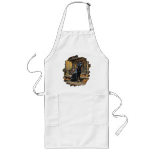Tablier Long Cabine du journal de l'extracteur Black Labrador A