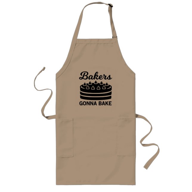 Tablier Long Cadeau Bakers Gonna Bake (Devant)