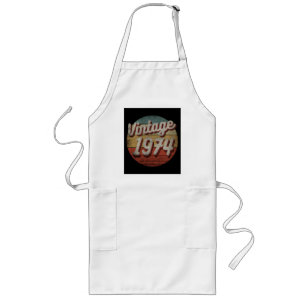 TABLIER LONG CADEAU D'ANNIVERSAIRE HOMME FEMME VINTAGE 1974