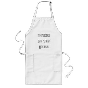 Tablier Long Cadeau Minimal de Mariage pour la Mère de la Marié