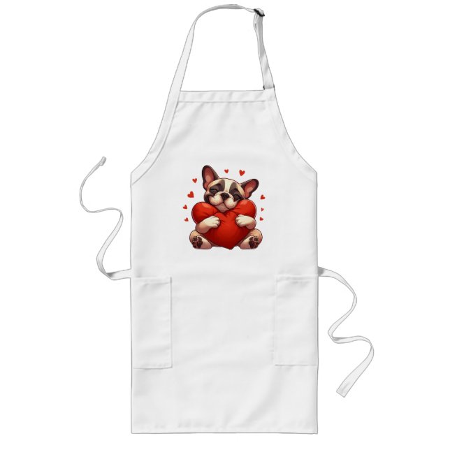 Tablier Long Cadeaux de la Saint-Valentin Pitbull (Devant)