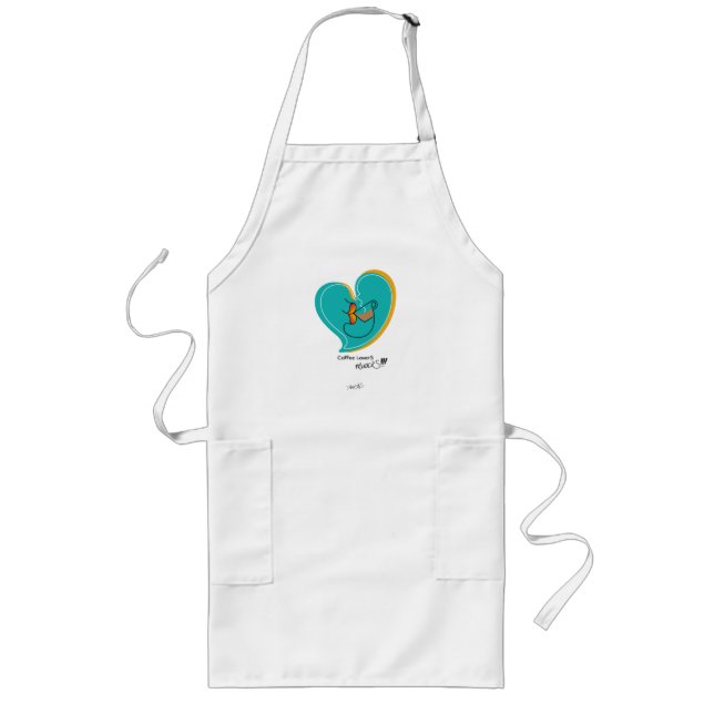 Tablier Long Café LoverS muackS-Latte (Devant)