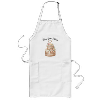 Tablier Long Cake Apron - Custom Name Baker Gift
