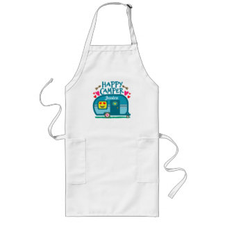 Tablier Long Camping rustique personnalisé Happy Camper RV