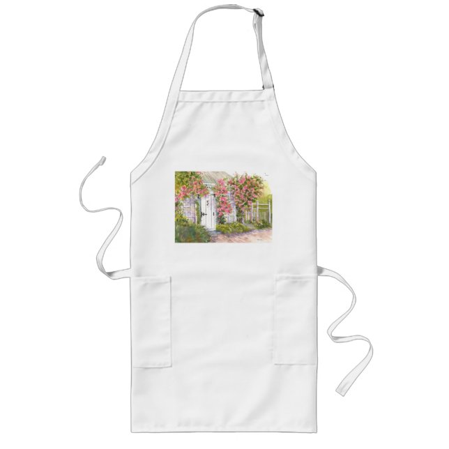 Tablier Long Cape Cod Chatham Rose Cottage Apron (Devant)