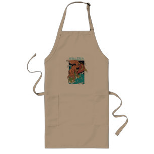 Tablier Long Carpe Koï avec Dessin de Style Japonais Renard