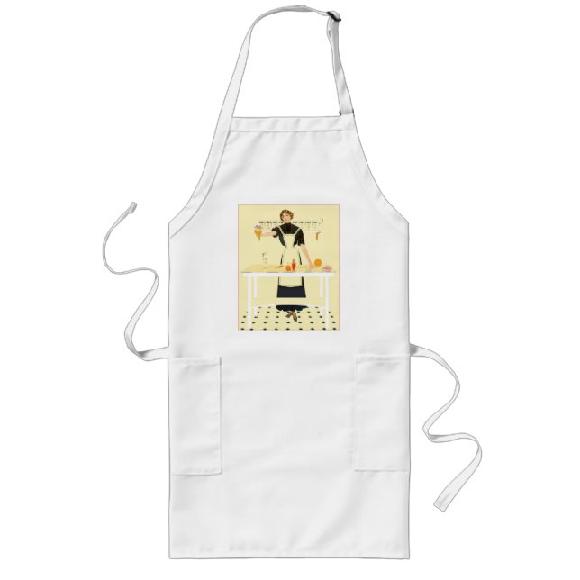 Tablier Long Charme vintage de cuisine (Devant)
