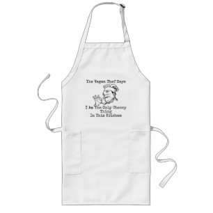 TABLIER LONG CHEESY VEGAN CHEF APRON