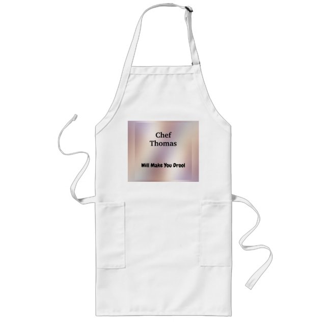 Tablier Long Chef Apron avec un Arrière - plan designer (Devant)