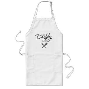 Tablier Long Chef Daddy Script Fête des pères personnalisée