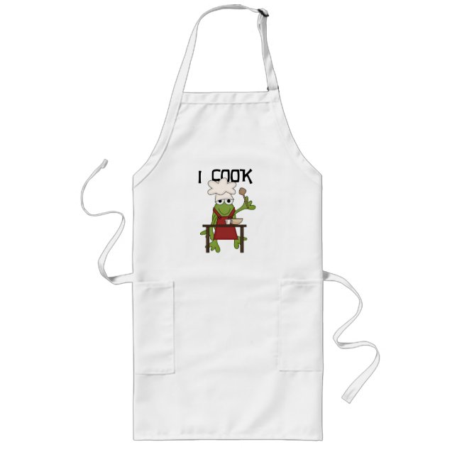 Tablier Long Chef de grenouille je fais cuire des T-shirts et (Devant)