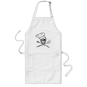 Tablier Long Chef de jolly roger de pirate ou tablier de