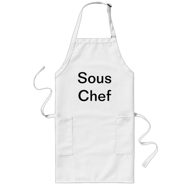 TABLIER LONG CHEF DE SOUS (Devant)