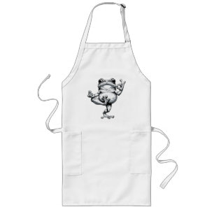 Tablier Long Chef-d'œuvre de Grenouille Zen