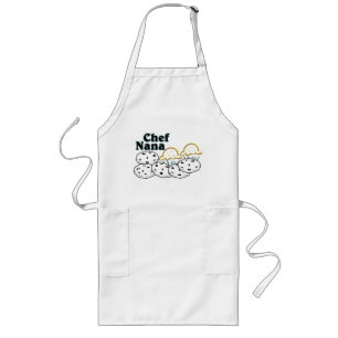 Tablier Long Chef Nana Avec Cookies & Muffins Cuisine Apron