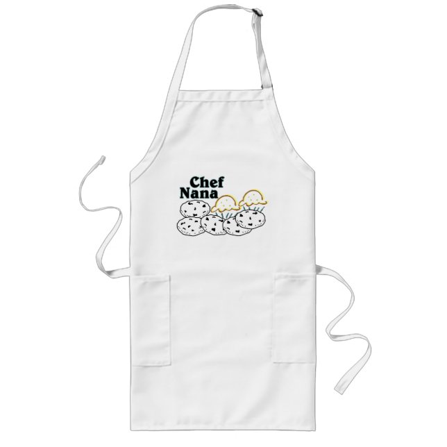 Tablier Long Chef Nana Avec Cookies & Muffins Cuisine Apron (Devant)