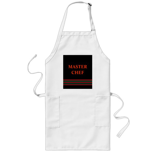 Tablier Long Chef principal> Tablier personnalisé (Devant)