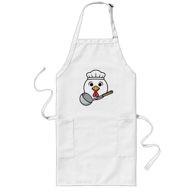 Tablier Long Chemise drôle de dame de déjeuner, Tee de cafétéri (Devant)